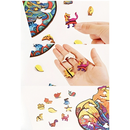 ANIMORA – Holzpuzzle rund